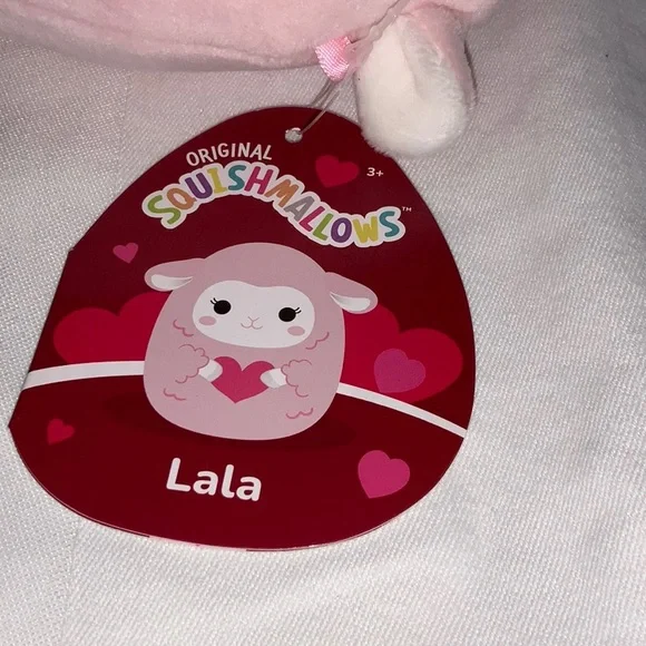 Lala the Lamb Valentines Heart Squishmallows Plush NWT Pink Kawaii Spring Lamb - Picture 6 of 11